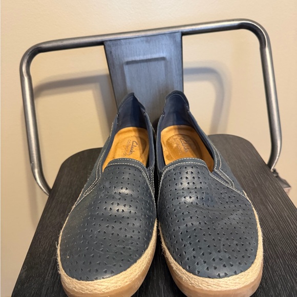 Clarks Blue Espadrilles Sz 11 - Picture 2 of 12